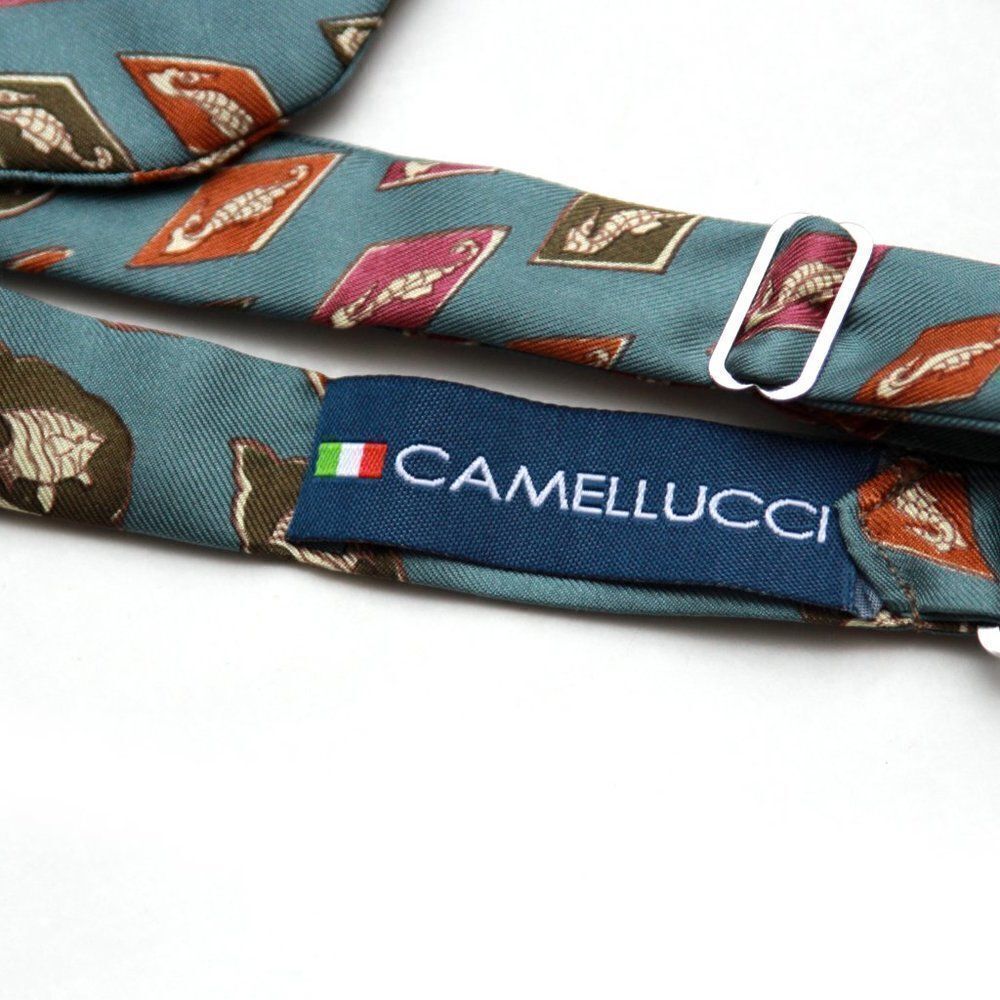 New Men's Self-tied Bow Tie 100%Silk Big‎ Butterfly Gift Box Nautica Motive S658 - Picture 12 of 12